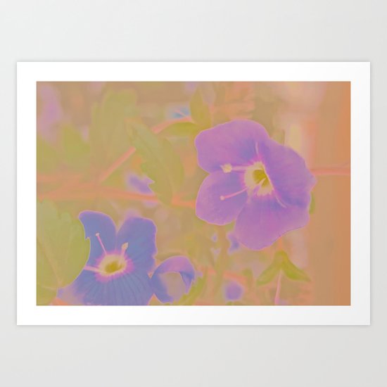Georgia Blue, The Earth Laughs In Flowers Art Print