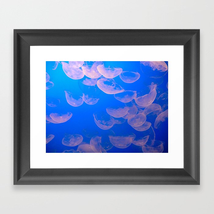 Jiving with Jellyfish Framed Art Print