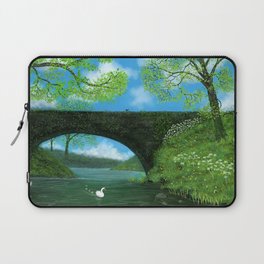 Springtime by the River Laptop Sleeve