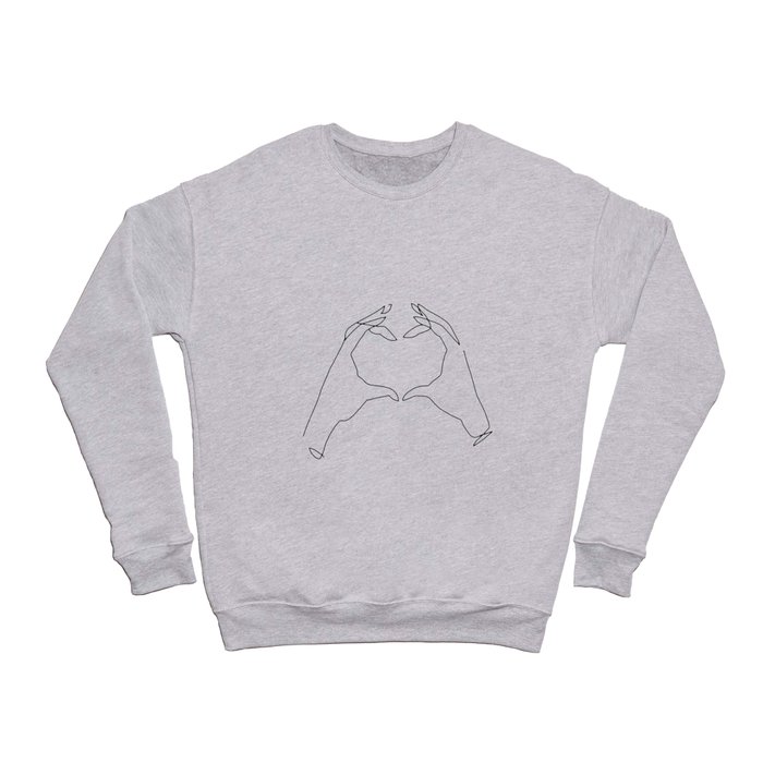 ONELINE HEART HANDS Crewneck Sweatshirt