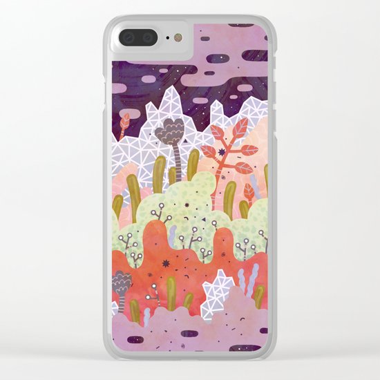 Crystal Forest Clear iPhone Case
