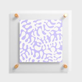 White Matisse cut outs seaweed pattern 11 Floating Acrylic Print