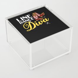 Line Dance Music Song Country Dancing Lessons Acrylic Box