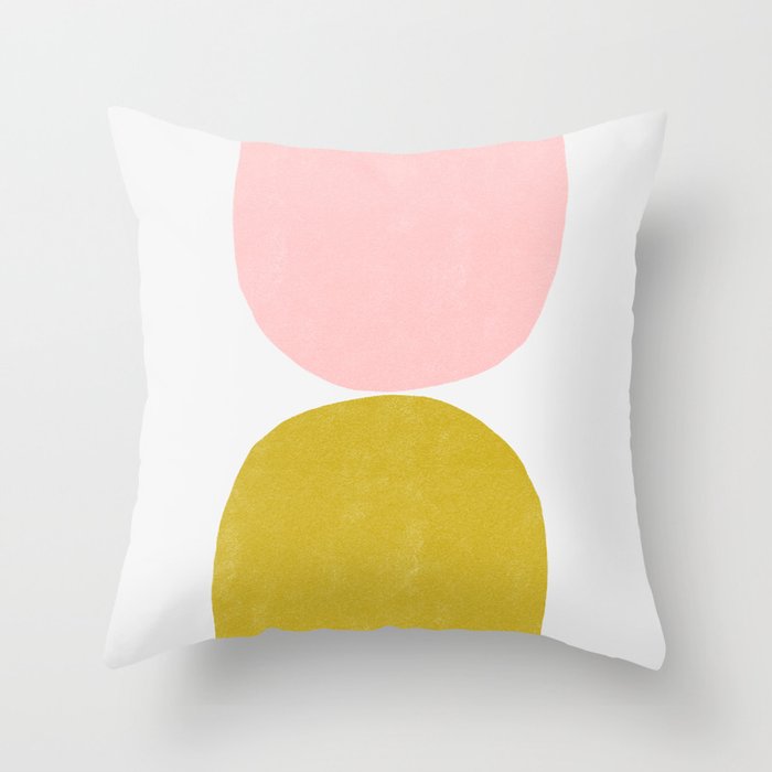 Abstract Minimal Mid Century 1 Throw Pillow
