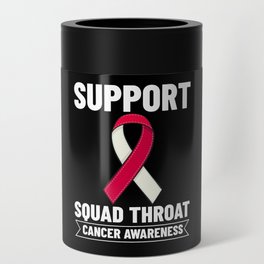 Head and Neck Throat Cancer Ribbon Survivor Can Cooler
