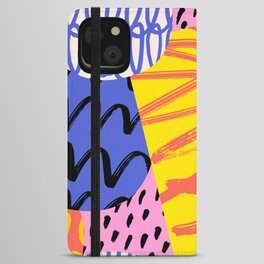 Modern abstract seamless pattern illustration  iPhone Wallet Case