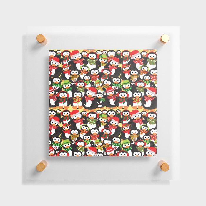 Penguin family Floating Acrylic Print