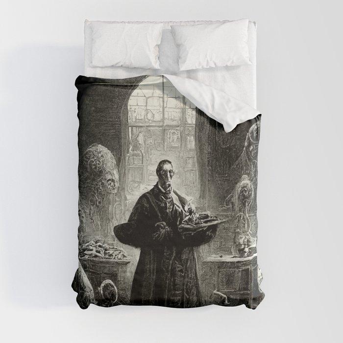 Apothecary of Horror Duvet Cover