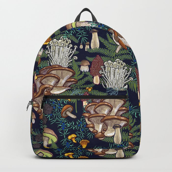 Dark mushroom forest Backpack