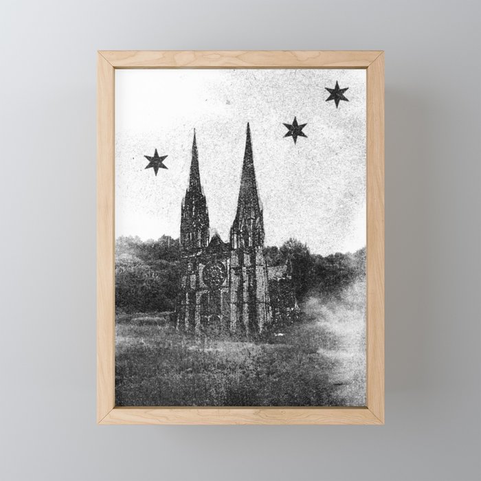 The Church Framed Mini Art Print
