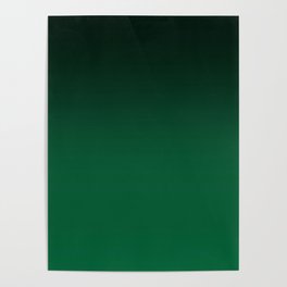 Beautiful dark green gradient Poster