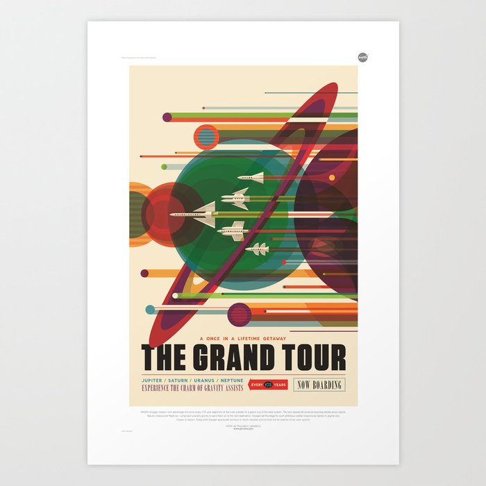 The Grand Tour : Vintage Space Poster Art Print
