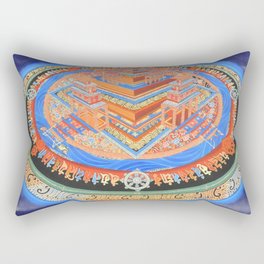 Kalachakra Mandala Three Dimensional Representation Tibetan Buddhist  Rectangular Pillow