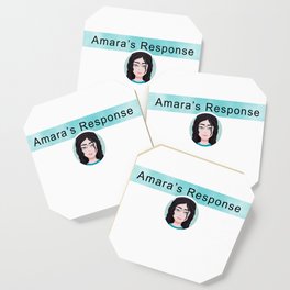 Amara Emoji Logo Artwork - Brand Coaster