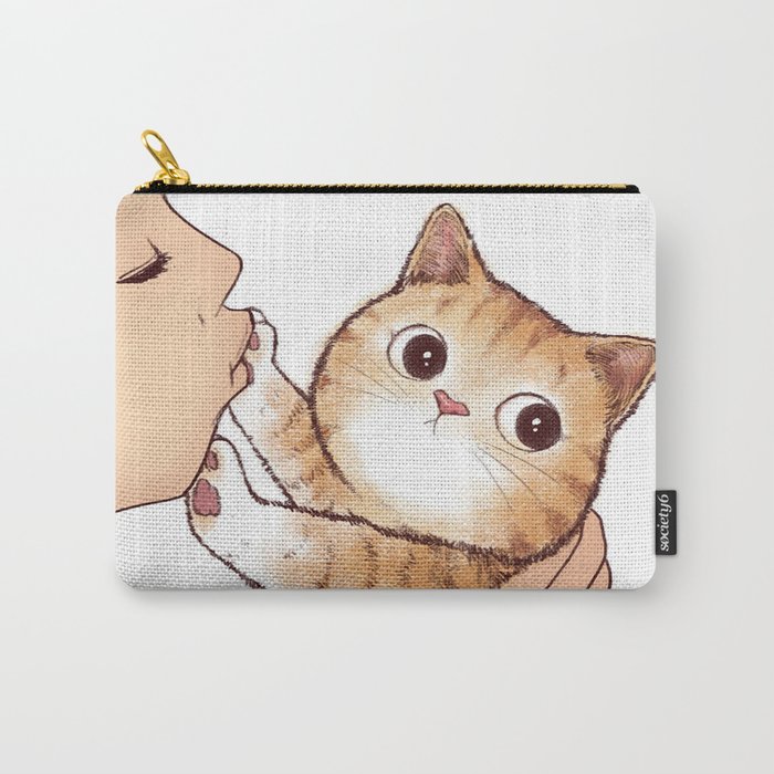 kiss cute cat Carry-All Pouch