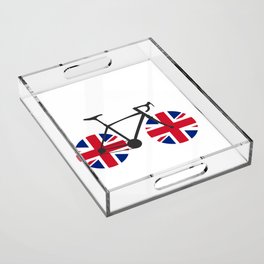 British Flag Cycling Acrylic Tray