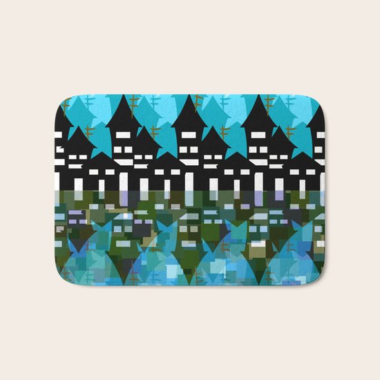 City at night Bath Mat