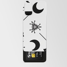 Moons & Stars Atomic Era Abstract White Android Card Case