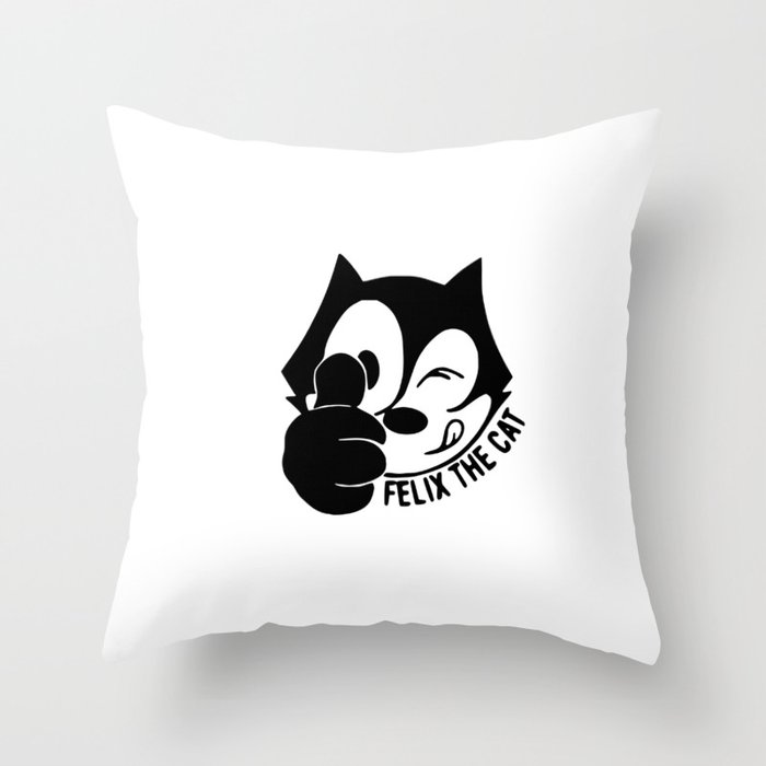 felix the cat Throw Pillow