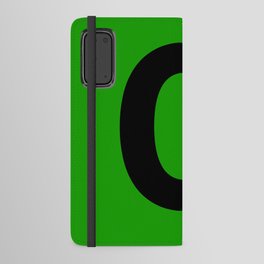 Letter Q (Black & Green) Android Wallet Case