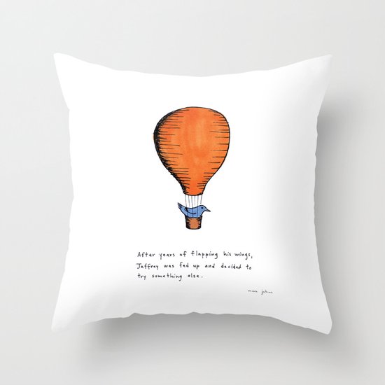 Jeffrey was fed up Throw Pillow