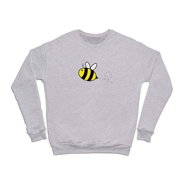 Flying Bee with Wind Trail Crewneck Sweatshirt