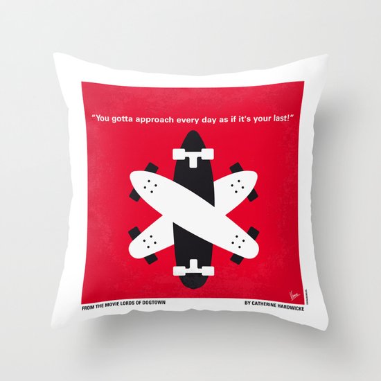 No188 My The Lords Of Dogtown minimal movie poster Throw Pillow