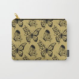 Paper Cut Butterfly Flowers pattern Carry-All Pouch