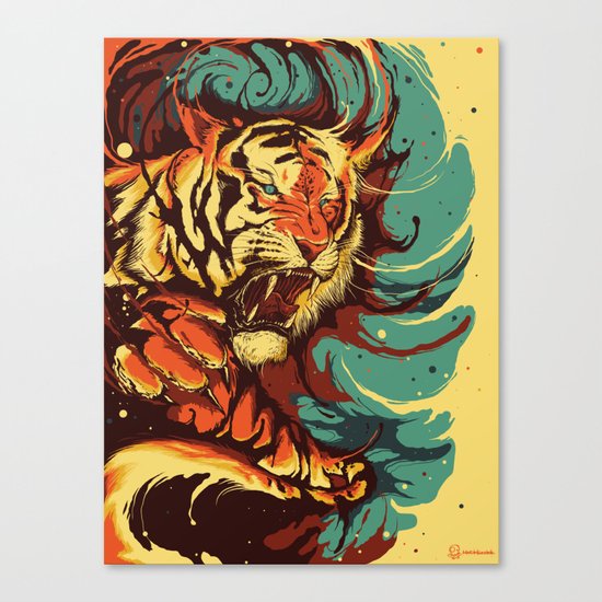 The Tiger's Eyes are like my Own Canvas Print