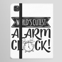 World's Cutest Alarm Clock iPad Folio Case
