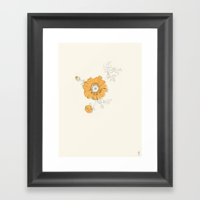 Orange Eden Framed Art Print