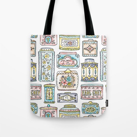 Tea Tins Tote Bag