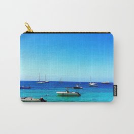 Vieques Floats Carry-All Pouch | Hdr, Photo, Vieques, Puertorico, Boat, Blue, Sea, Boats, Color, Digital 