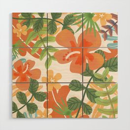 Spring Vibe In Garden Wood Wall Art
