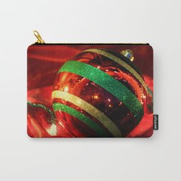 The Window Glass Ornament Carry-All Pouch | Oneofacard, Green, Windowdisplay, Photo, Nighttime, Stilllife, Christmas, White, Glassornament, Lights 