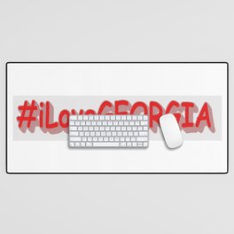 "#iLoveGEORGIA " Cute Design. Buy Now Desk Mat