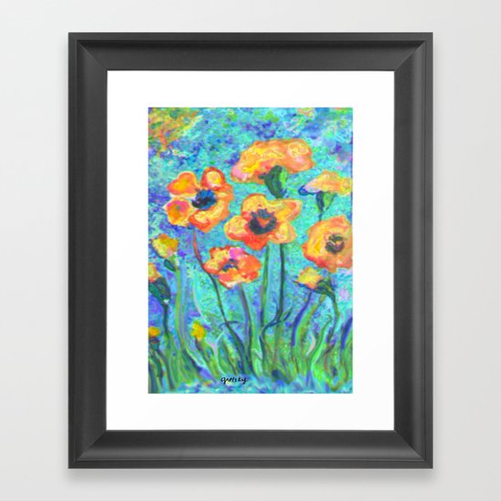 Pansies Framed Art Print