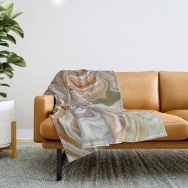 Melted Creamsicle Throw Blanket