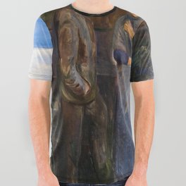 Summer Evening, 1889 by Edvard Munch All Over Graphic Tee
