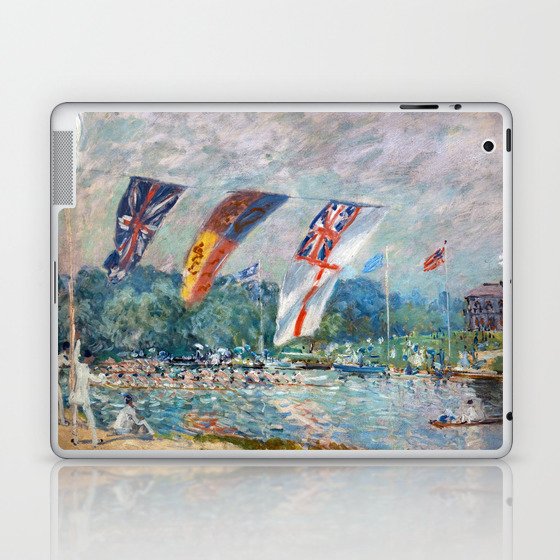 Alfred Sisley - Regatta at Molesey Laptop & iPad Skin