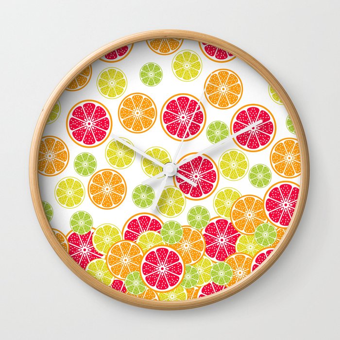 Citrus slices Wall Clock