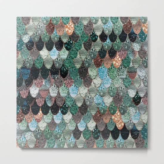 SUMMER MERMAID SEAWEED MIX by Monika Strigel Metal Print