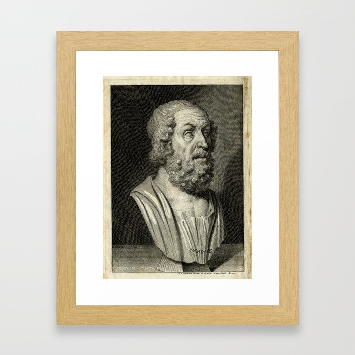 Author Poet Iliad Odyssey Framed Art Print