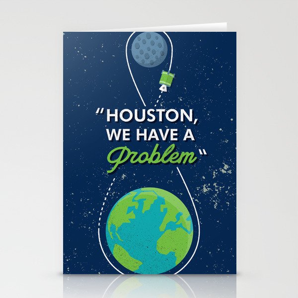 Vintage Style Apollo 13 Movie Quote Print Stationery Cards