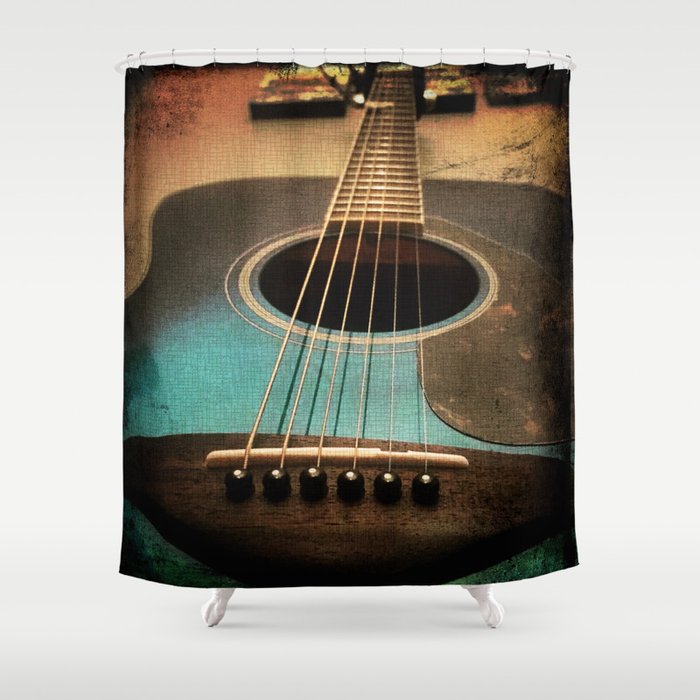 Midnight Strum Shower Curtain