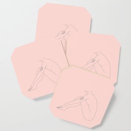 Nude Figure Illustration - Andrea Coaster