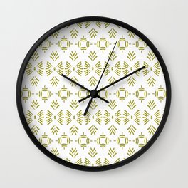 Romy Olive White Wall Clock