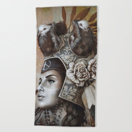 Guerrière pacifique Beach Towel