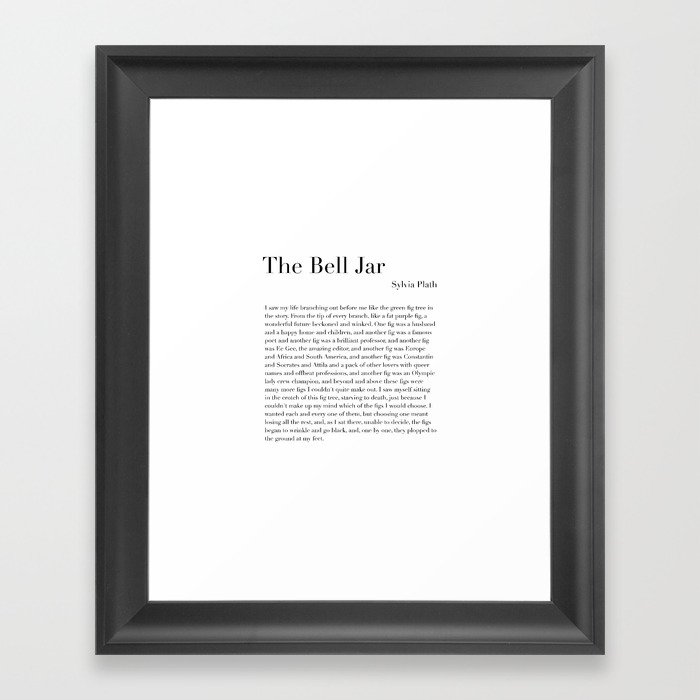 The Bell Jar by Sylvia Plath Framed Art Print