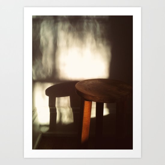 A Dramatic Stool Art Print